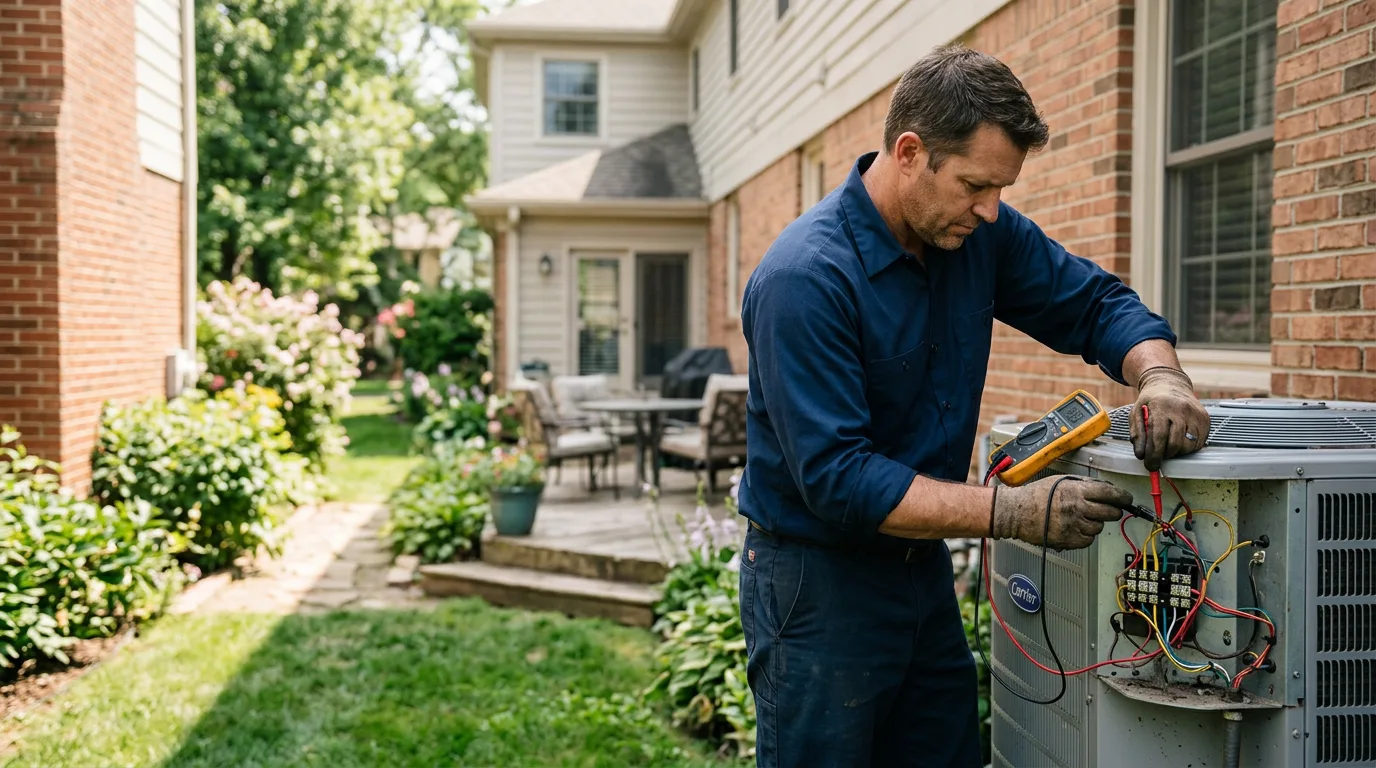 HVAC technician working near Aliceville, AL